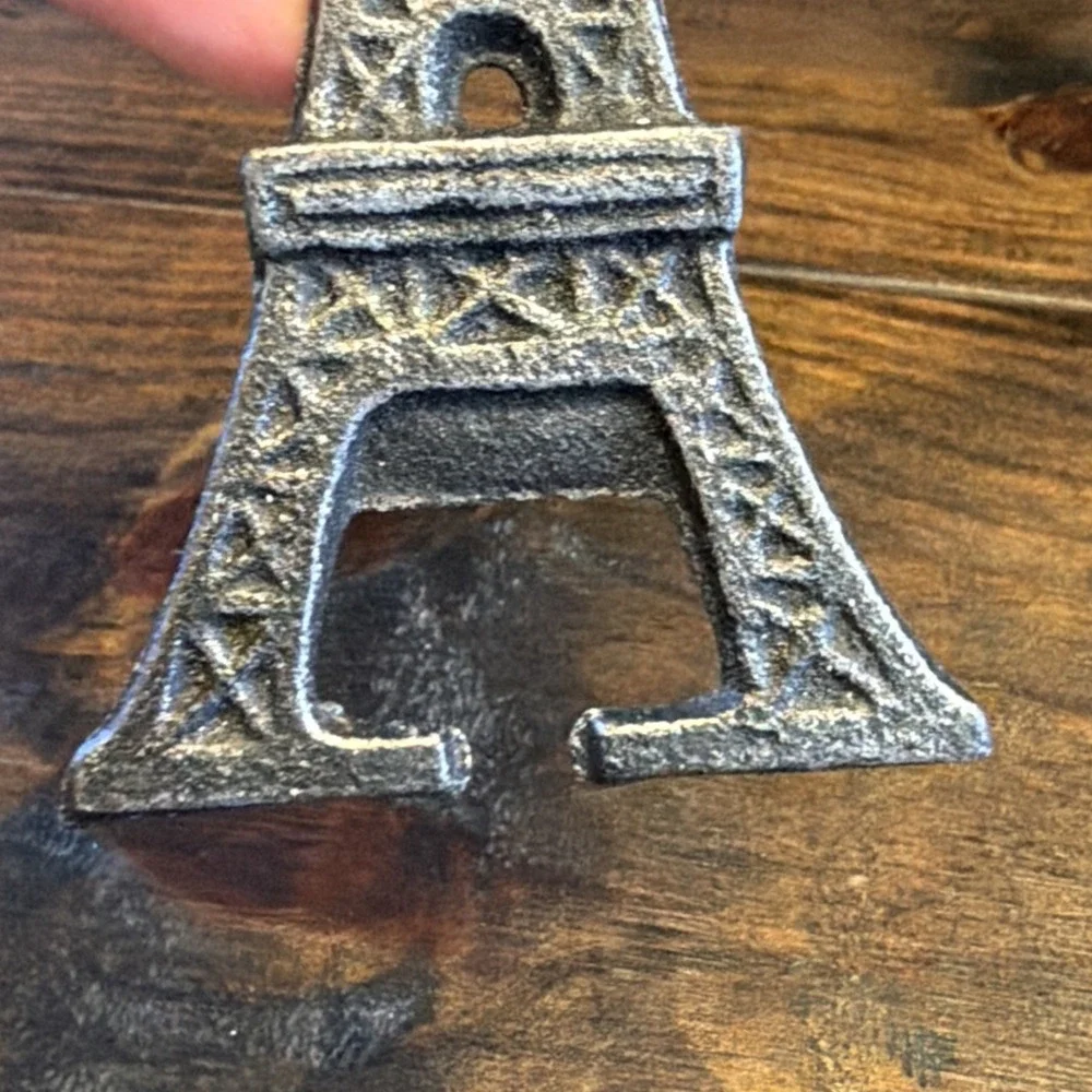 Small Cast Metal Eiffel Tower Beer Bottle Opener Handheld‎ Paris Decor